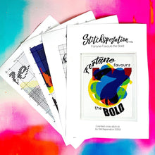 Load image into Gallery viewer, PRE - ORDER:: Rise Up - Modern Cross Stitch Kit - Fully Stitched - Stitchsperation
