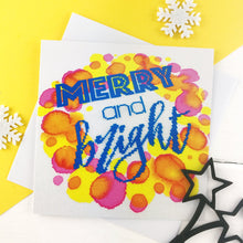 Load image into Gallery viewer, Seconds Sale - Merry and Bright - Photographic Christmas Card - Stitchsperation