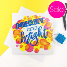 Load image into Gallery viewer, Seconds Sale - Merry and Bright - Photographic Christmas Card - Stitchsperation