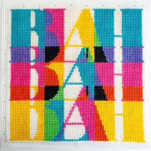 Blah Blah Blah - Chunky Cross Stitch Kit - Stitchsperation