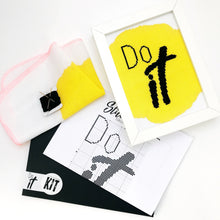 Load image into Gallery viewer, Do It - Mini Modern Cross Stitch Kit - Stitchsperation