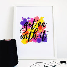 Load image into Gallery viewer, Get on with it - Modern Cross Stitch Kit - Stitchsperation
