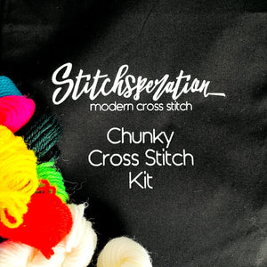 Good Vibes Only - Chunky Cross Stitch Kit - Stitchsperation