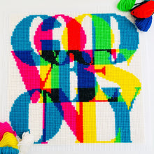Load image into Gallery viewer, Good Vibes Only - Chunky Cross Stitch Kit - Stitchsperation