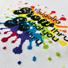 Load image into Gallery viewer, Grow - Modern Cross Stitch Kit - Fully Stitched - Stitchsperation