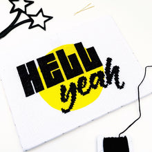 Load image into Gallery viewer, Hell Yeah - Modern Cross Stitch Mini Kit - Stitchsperation