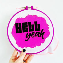 Load image into Gallery viewer, Hell Yeah - Modern Cross Stitch Mini Kit - Stitchsperation