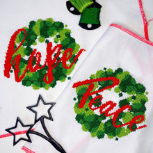Load image into Gallery viewer, Hope - Modern Mini Cross Stitch Kit - Fully Stitched - Stitchsperation