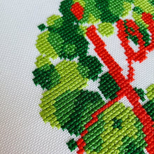 Load image into Gallery viewer, Joy - Modern Mini Cross Stitch Kit - Fully Stitched - Stitchsperation