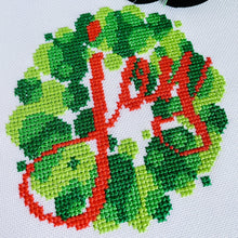 Load image into Gallery viewer, Joy - Modern Mini Cross Stitch Kit - Fully Stitched - Stitchsperation