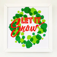Load image into Gallery viewer, Let it Snow - Modern Christmas Cross Stitch Kit - Stitchsperation
