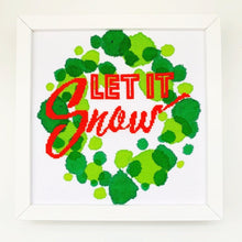 Load image into Gallery viewer, Let it Snow - Modern Christmas Cross Stitch Kit - Stitchsperation