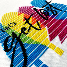 Load image into Gallery viewer, Let's Get Lost - Modern Cross Stitch Kit - Fully Stitched - Stitchsperation