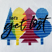 Load image into Gallery viewer, Let's Get Lost - Modern Cross Stitch Kit - Fully Stitched - Stitchsperation