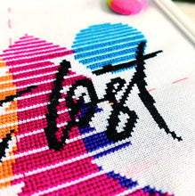 Load image into Gallery viewer, Let's Get Lost - Modern Cross Stitch Kit - Fully Stitched - Stitchsperation