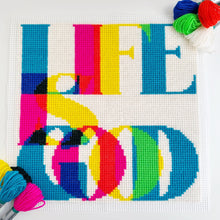 Load image into Gallery viewer, Life Is Good - Chunky Cross Stitch Kit - Stitchsperation