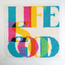 Load image into Gallery viewer, Life Is Good - Chunky Cross Stitch Kit - Stitchsperation
