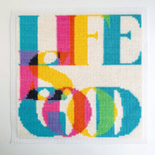 Load image into Gallery viewer, Life Is Good - Chunky Cross Stitch Kit - Stitchsperation