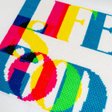 Load image into Gallery viewer, Life Is Good - Chunky Cross Stitch Kit - Stitchsperation
