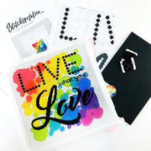 Load image into Gallery viewer, Live What You Love - Modern Cross Stitch Kit - Stitchsperation
