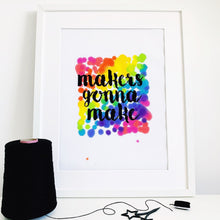 Load image into Gallery viewer, Makers gonna make - Modern Cross Stitch Kit - Stitchsperation