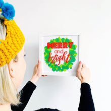 Load image into Gallery viewer, Merry & Bright - Modern Christmas Cross Stitch Kit - Stitchsperation