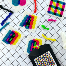 Load image into Gallery viewer, Modern Chunky Cross Stitch Coaster Kit - 1 Coaster - Stitchsperation