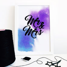Load image into Gallery viewer, Mr & Mrs - Modern Cross Stitch Kit - Stitchsperation