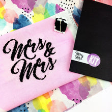 Load image into Gallery viewer, Mrs & Mrs - Modern Cross Stitch Kit - Stitchsperation