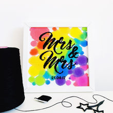 Load image into Gallery viewer, Mrs & Mrs - Modern Cross Stitch Kit - Stitchsperation