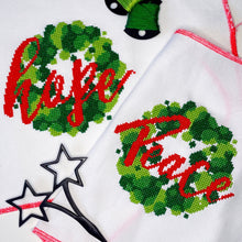 Load image into Gallery viewer, Peace - Modern Mini Cross Stitch Kit - Fully Stitched - Stitchsperation