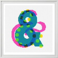 Load image into Gallery viewer, *PRE-ORDER* CMYK Ampersand - Chunky Cross Stitch Kit - Stitchsperation
