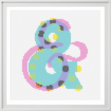 Load image into Gallery viewer, *PRE-ORDER* CMYK Ampersand - Chunky Cross Stitch Kit - Stitchsperation
