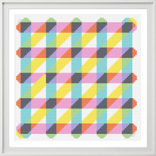 Load image into Gallery viewer, *PRE-ORDER* CMYK Grid - Chunky Cross Stitch Kit - Stitchsperation