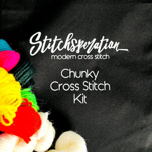 *PRE-ORDER* CMYK Grid - Chunky Cross Stitch Kit - Stitchsperation