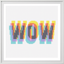 Load image into Gallery viewer, *PRE-ORDER* CMYK Wow - Chunky Cross Stitch Kit - Stitchsperation