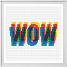 Load image into Gallery viewer, *PRE-ORDER* CMYK Wow - Chunky Cross Stitch Kit - Stitchsperation
