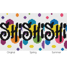 Load image into Gallery viewer, Shine On - Modern Mini Cross Stitch Kit - Fully Stitched - Stitchsperation
