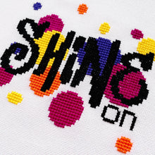 Load image into Gallery viewer, Shine On - Modern Mini Cross Stitch Kit - Fully Stitched - Stitchsperation
