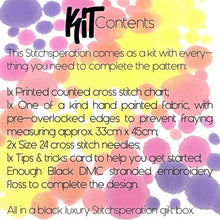 Load image into Gallery viewer, Trust The Universe - Limited Edition Modern Cross Stitch Kit - Stitchsperation