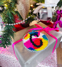 Load image into Gallery viewer, Circular Chunky Cross Stitch Coaster Kit
