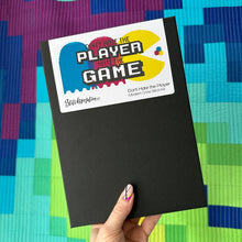 Load image into Gallery viewer, Don't Hate the Player - Modern Cross Stitch Kit - Fully Stitched
