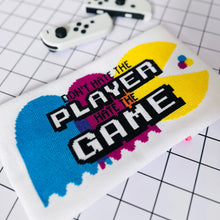 Load image into Gallery viewer, Don&#39;t Hate the Player - Modern Cross Stitch Kit - Fully Stitched
