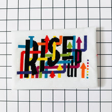 Load image into Gallery viewer, Rise Up - Modern Cross Stitch Kit - Fully Stitched

