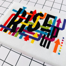 Load image into Gallery viewer, Rise Up - Modern Cross Stitch Kit - Fully Stitched
