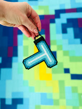 Load image into Gallery viewer, ::PRE ORDER:: Neon Style Chunky Cross Stitch Bag Charm Kit
