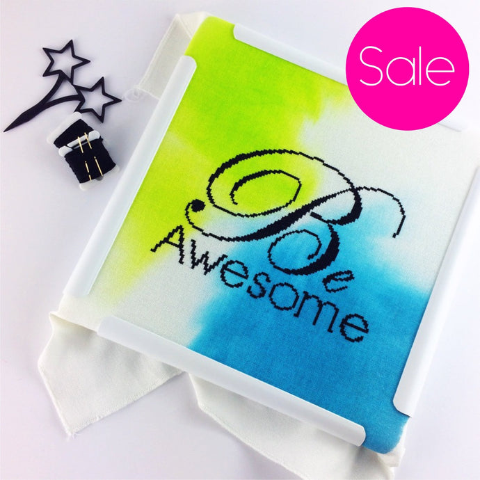 Seconds Sale - Be Awesome - Modern Cross Stitch Kit - Stitchsperation