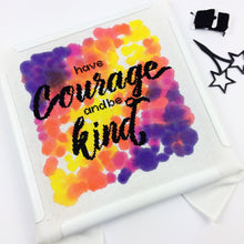 Load image into Gallery viewer, Seconds Sale - Have Courage and Be Kind - Modern Cross Stitch Kit - Stitchsperation

