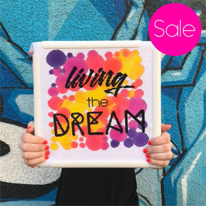 Seconds Sale - Living the Dream - Modern Cross Stitch Kit - Stitchsperation