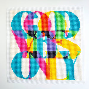 Good Vibes Only - Chunky Cross Stitch Kit - Stitchsperation
